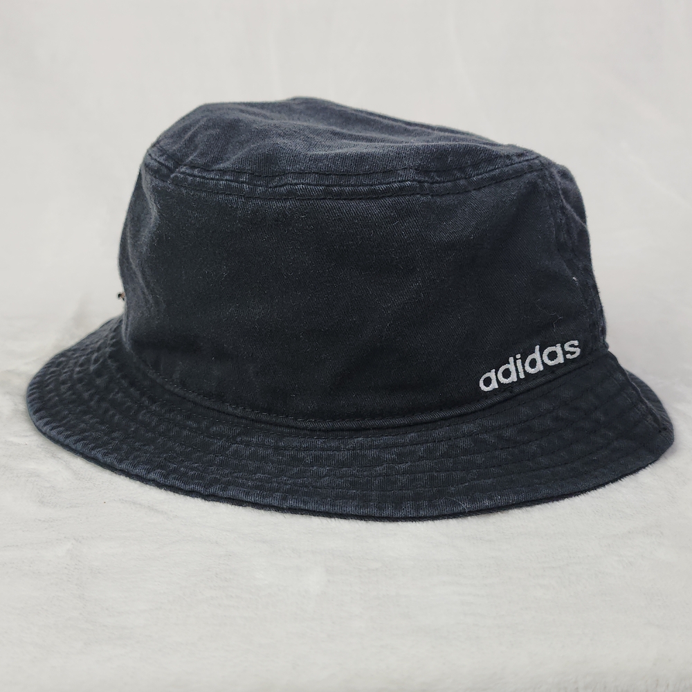 Adidas Aeroready Black Cotton Bucket Hat One Size NWT